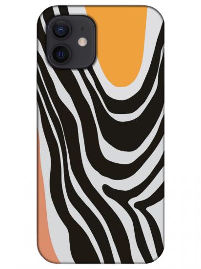 iPhone 12 Zebra Desen Telefon Kılıfı