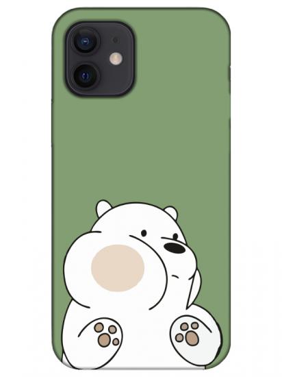 iPhone 12 Panda Yeşil Telefon Kılıfı