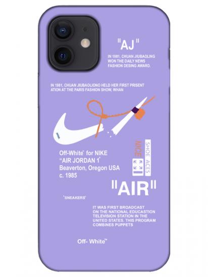 iPhone 12 Nike Air Lila Telefon Kılıfı