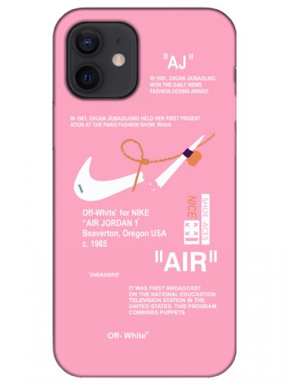 iPhone 12 Nike Air Pembe Telefon Kılıfı