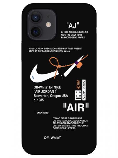 iPhone 12 Nike Air Siyah Telefon Kılıfı