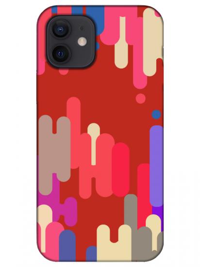 iPhone 12 Pop Art Kırmızı Telefon Kılıfı