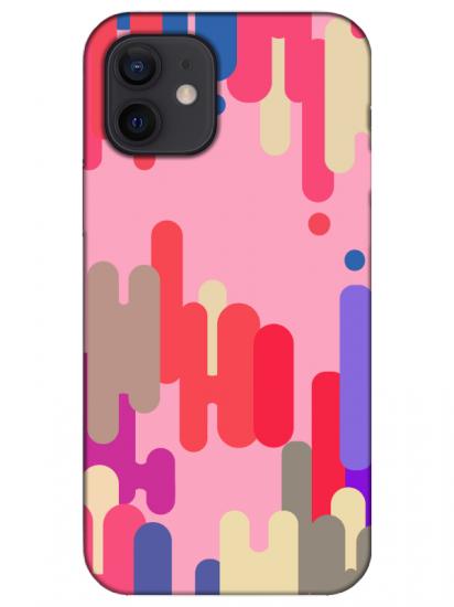 iPhone 12 Pop Art Pembe Telefon Kılıfı