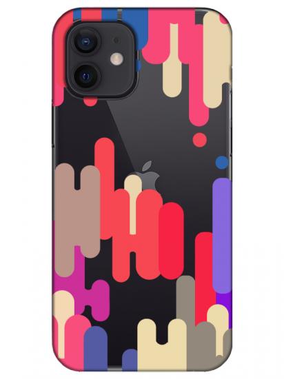 iPhone 12 Pop Art Şeffaf Telefon Kılıfı