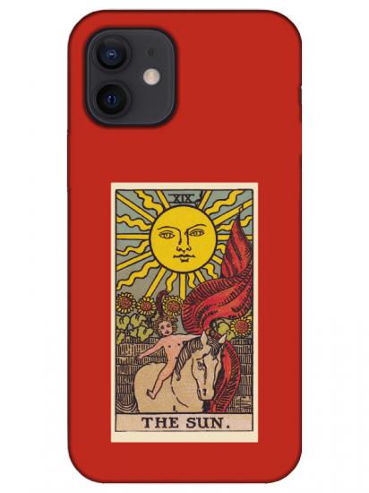 iPhone 12 The Sun Kırmızı Telefon Kılıfı