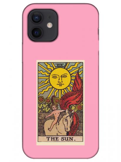 iPhone 12 The Sun Pembe Telefon Kılıfı