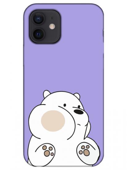 iPhone 12 Mini Panda Lila Telefon Kılıfı