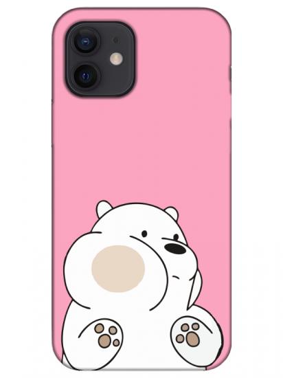 iPhone 12 Mini Panda Pembe Telefon Kılıfı