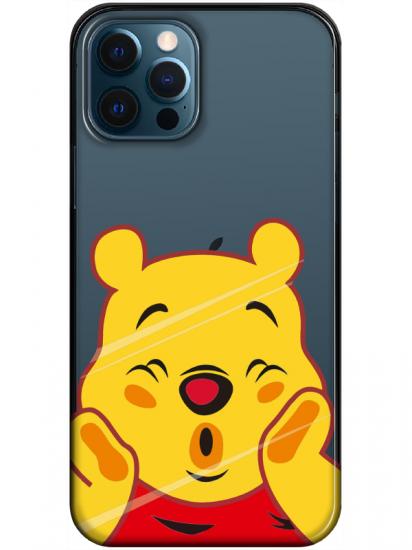 iPhone 12 Pro Winnie The Pooh Şeffaf Telefon Kılıfı