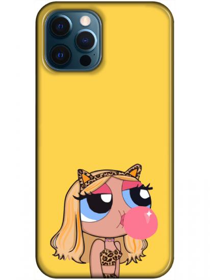 iPhone 12 Pro Powerpuff Girls Sarı Telefon Kılıfı