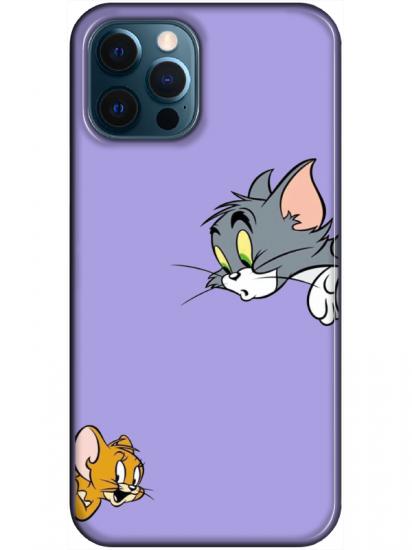 iPhone 12 Pro Tom And Jerry Lila Telefon Kılıfı