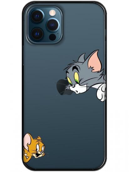 iPhone 12 Pro Tom And Jerry Şeffaf Telefon Kılıfı