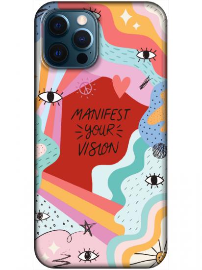 iPhone 12 Pro Manifest Your Vision Kırmızı Telefon Kılıfı