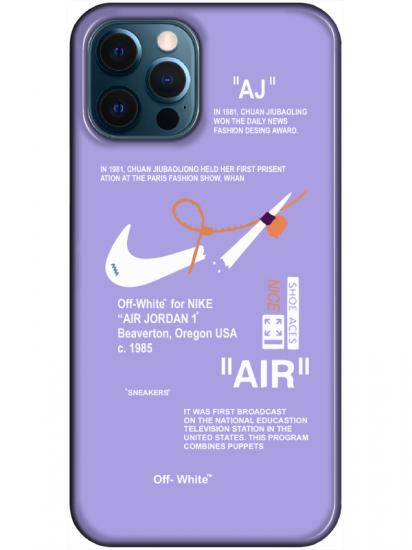 iPhone 12 Pro Nike Air Lila Telefon Kılıfı