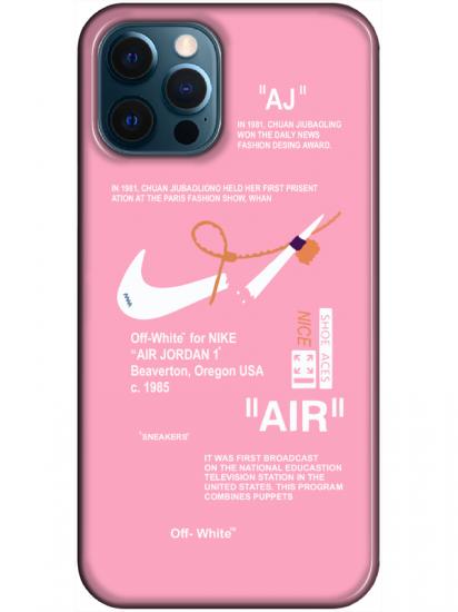 iPhone 12 Pro Nike Air Pembe Telefon Kılıfı