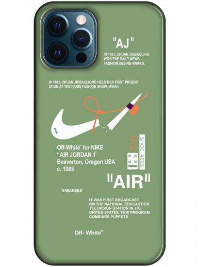 iPhone 12 Pro Nike Air Yeşil Telefon Kılıfı