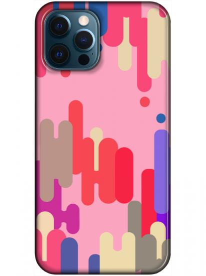 iPhone 12 Pro Pop Art Pembe Telefon Kılıfı