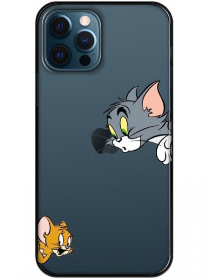 iPhone 12 Pro Max Tom And Jerry Şeffaf Telefon Kılıfı