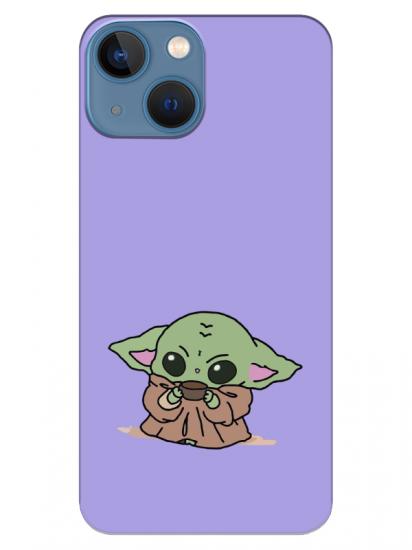 iPhone 13 Baby Yoda Lila Telefon Kılıfı