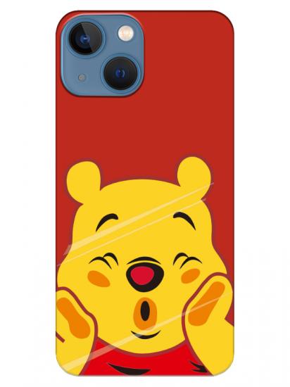 iPhone 13 Winnie The Pooh Kırmızı Telefon Kılıfı