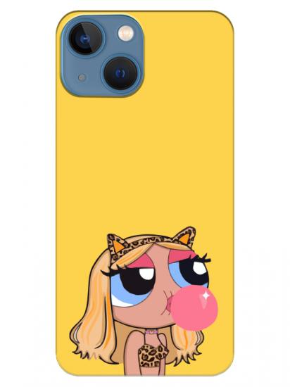 iPhone 13 Powerpuff Girls Sarı Telefon Kılıfı