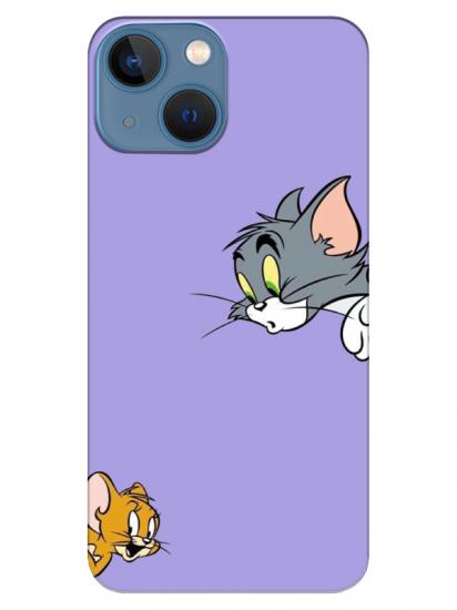 iPhone 13 Tom And Jerry Lila Telefon Kılıfı