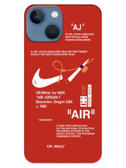 iPhone 13 Nike Air Kırmızı Telefon Kılıfı