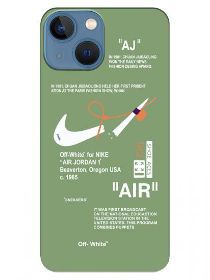 iPhone 13 Nike Air Yeşil Telefon Kılıfı