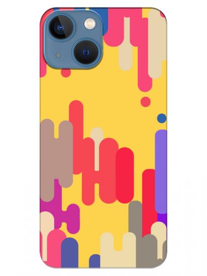 iPhone 13 mini Pop Art Sarı Telefon Kılıfı