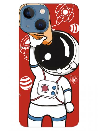 iPhone 13 mini Astronot Kırmızı Telefon Kılıfı