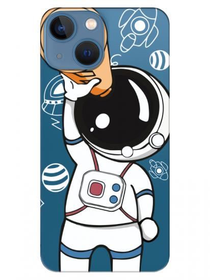 iPhone 13 mini Astronot Şeffaf Telefon Kılıfı