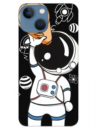 iPhone 13 mini Astronot Siyah Telefon Kılıfı