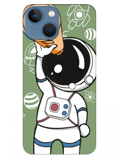 iPhone 13 mini Astronot Yeşil Telefon Kılıfı