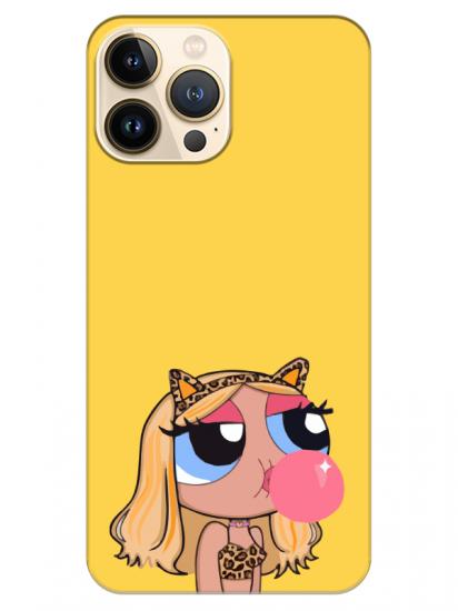 iPhone 13 Pro Powerpuff Girls Sarı Telefon Kılıfı