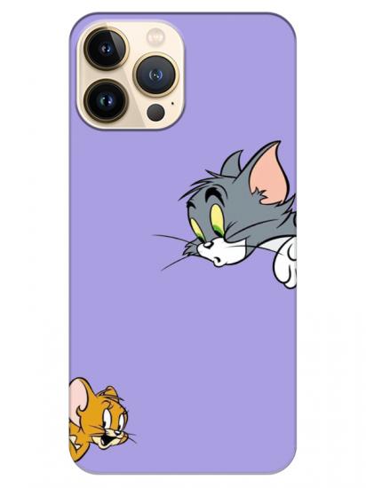 iPhone 13 Pro Tom And Jerry Lila Telefon Kılıfı