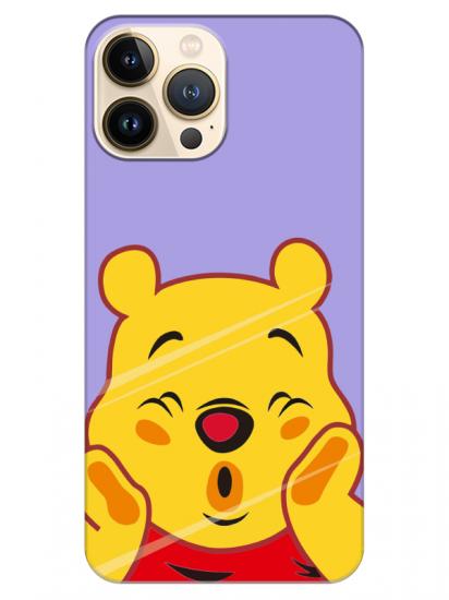 iPhone 13 Pro Max Winnie The Pooh Lila Telefon Kılıfı