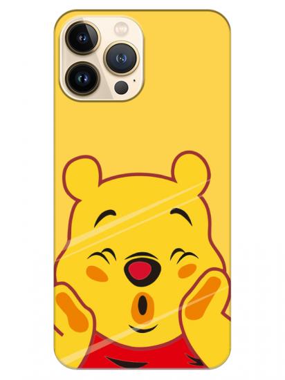 iPhone 13 Pro Max Winnie The Pooh Sarı Telefon Kılıfı