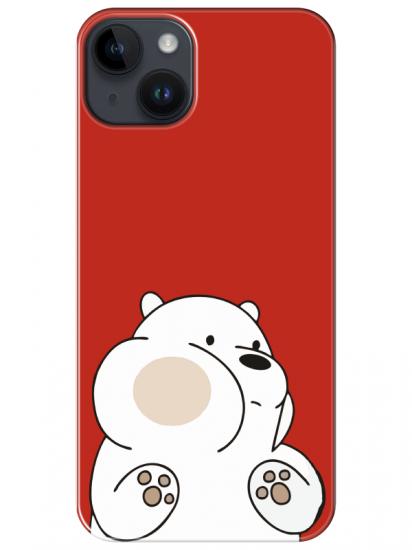 iPhone 14 Panda Kırmızı Telefon Kılıfı