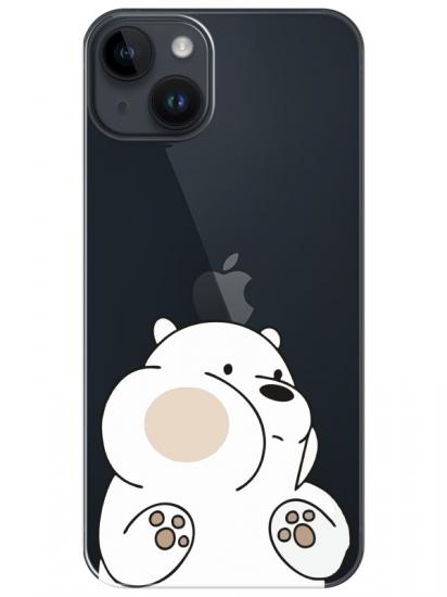 iPhone 14 Panda Şeffaf Telefon Kılıfı