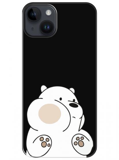 iPhone 14 Panda Siyah Telefon Kılıfı