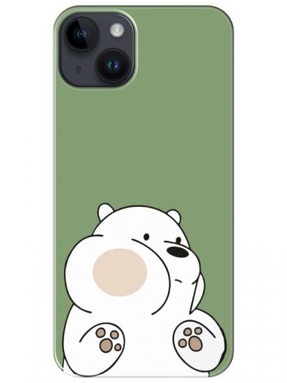 iPhone 14 Panda Yeşil Telefon Kılıfı