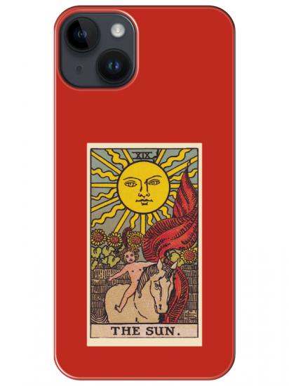 iPhone 14 The Sun Kırmızı Telefon Kılıfı