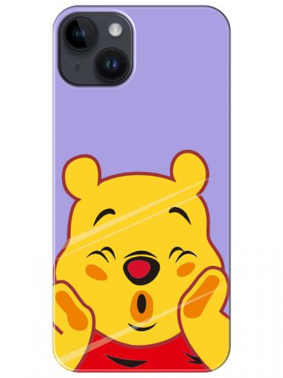 iPhone 14 Plus Winnie The Pooh Lila Telefon Kılıfı