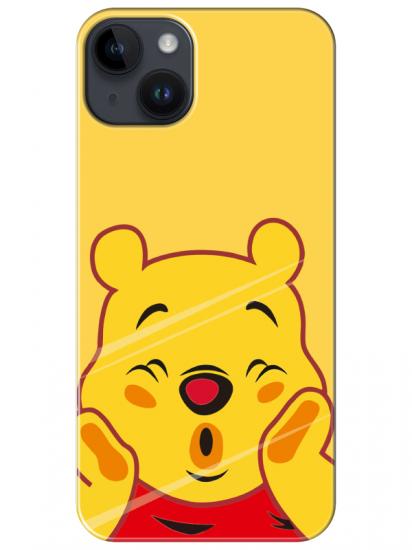 iPhone 14 Plus Winnie The Pooh Sarı Telefon Kılıfı