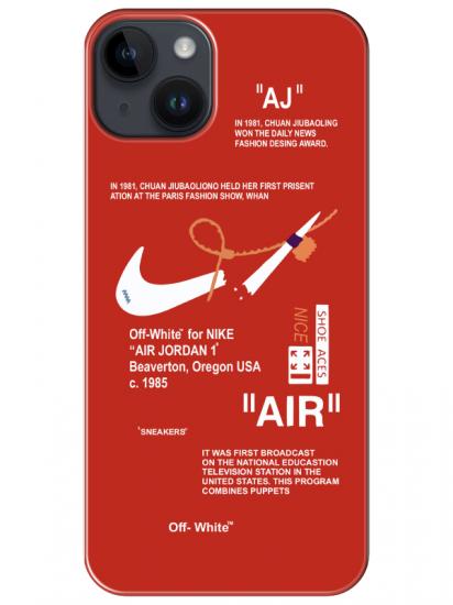 iPhone 14 Plus Nike Air Kırmızı Telefon Kılıfı