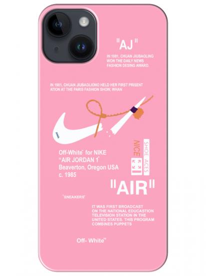 iPhone 14 Plus Nike Air Pembe Telefon Kılıfı