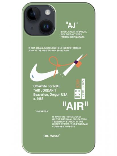 iPhone 14 Plus Nike Air Yeşil Telefon Kılıfı