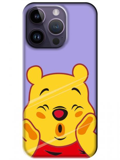 iPhone 14 Pro Winnie The Pooh Lila Telefon Kılıfı