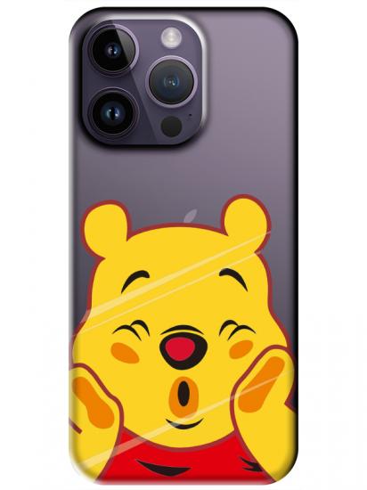 iPhone 14 Pro Winnie The Pooh Şeffaf Telefon Kılıfı