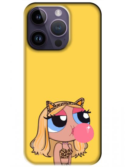 iPhone 14 Pro Powerpuff Girls Sarı Telefon Kılıfı